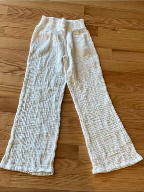 Michael Stars Cream Wide Leg Gauze Pants Anthropologie small
